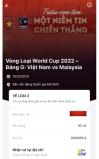 Ảnh Vé Việt Nam - Malaysia 10/10/2019