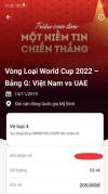 Ảnh Bán cặp vé loại 4 trận VN- UAE