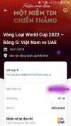 Ảnh nhượng lại 1 vé trận VN -UAE