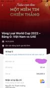 Ảnh Cặp  Vé bóng đá Việt Nam - UAE