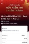 Ảnh Bán cặp vé 400k trận Việt Nam - Thái Lan (Vòng loại WC2022) - 19/11/2019