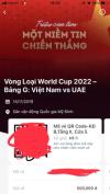 Ảnh Bán cặp QR code trận VN-UAE