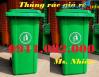 Ảnh Thùng rác 120 lít 240 lít giá rẻ nhất thị trường- thùng rác màu xanh- 2 bánh xe nắp kín-lh 091108200