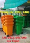 Ảnh Thùng rác công cộng 60lit 120lit 240lit, thùng rác giá rẻ công nghiệp