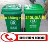 Ảnh Chuyên cung cấp thùng rác 120lit, 240lit xe thu gom rác 660lit