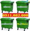 Ảnh Cung cấp thùng rác 660 lít giá rẻ tại vĩnh long- thùng rác màu xanh, cam -lh 0911082000