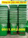 Ảnh Giá rẻ thùng rác tại sóc trăng- thùng rác 120L 240L màu xanh, cam- lh 0911082000