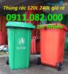Ảnh Phân phối thùng rác giá rẻ- thùng rác 120L 240L 660L bánh xe nắp kín- lh 0911082000