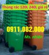 Ảnh Miền tây nơi cung cấp thùng rác giá rẻ- thùng rác 120l 240l 660l mà xanh, cam- lh 0911082000