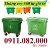 Ảnh Thùng rác y tế giá rẻ- thùng rác nhựa 120l 240l 660l giá cạnh tranh- lh 0911082000