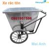 Ảnh Xe gom rác 500L bằng tôn chắc chắn chịu tải tốt