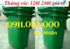 Ảnh Hạ giá thùng rác nhựa, thùng rác 120l 240l 660l giá rẻ- thùng rác đủ màu-lh 0911082000