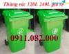 Ảnh Cung cấp thùng rác nhựa, thùng rác 120l 240l 660l màu xanh giá rẻ tại cần thơ- lh 0911082000