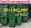 Ảnh Sỉ lẻ thùng rác nhựa, hàng chất lượng giá rẻ- thùng rác 120l 240l 660l giá ưu đãi- lh 0911082000