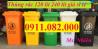 Ảnh Thùng rác phân loại giá rẻ- thùng rác nhựa 120L 240L 660L giá sỉ- lh 0911.082.000