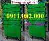 Ảnh Cung cấp thùng rác 660 lít giá rẻ- thùng rác 4 bánh xe- lh 0911082000