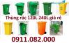Ảnh Bộ đôi thùng rác 120l và 240 lít giá rẻ- thùng rác môi trường giá sỉ- lh 0911082000