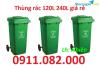 Ảnh Giảm giá thùng rác 120l 240L năm 2026- thùng rác nhựa giá rẻ tại vĩnh long- lh 0911.082.000