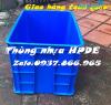 Ảnh Thùng đặc cao 39, thùng nhựa, hộp nhựa đặc có nắp, thùng nhựa