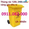 Ảnh Giá rẻ thùng rác 120l 240l màu xanh, cam, vàng- lh 091108200 báo giá trực tiếp