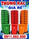 Ảnh Thùng rác bảo vệ môi trường giá rẻ- thùng rác 120l 240l 660l nắp kín- lh 0911.082.000