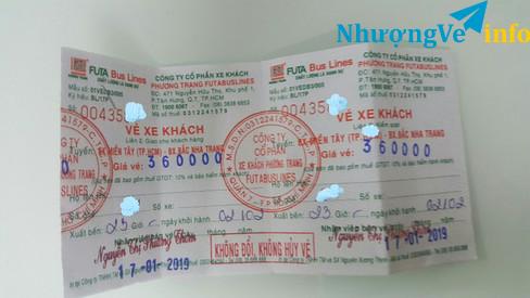 Ảnh Cần sang nhương 2 vé xe phương trang tối 28 tết