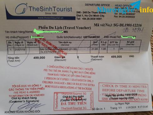 Ảnh Nhượng vé xe Sài Gòn-Nha Trang 31/01 (26 âm)