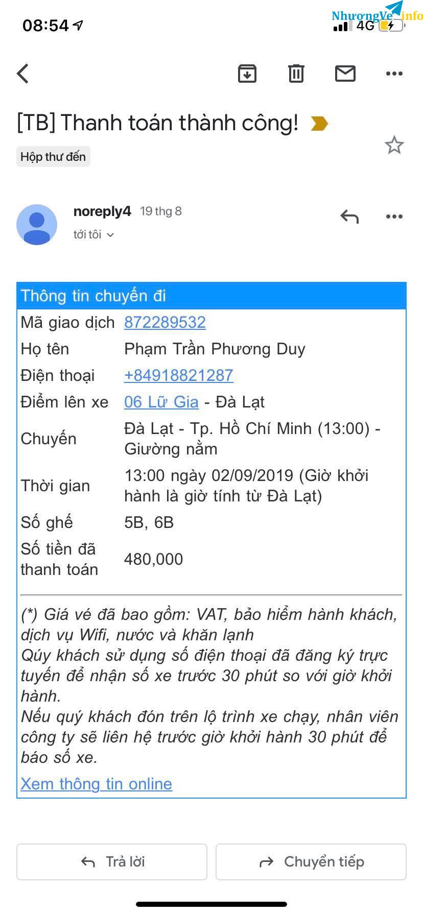 Ảnh VÉ 2 CHIỀU SÀI GÒN - ĐÀ Láº T DỊP LỄ 2/9