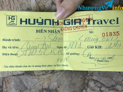 Ảnh Nhượng vé Nha Trang - Sài Gòn