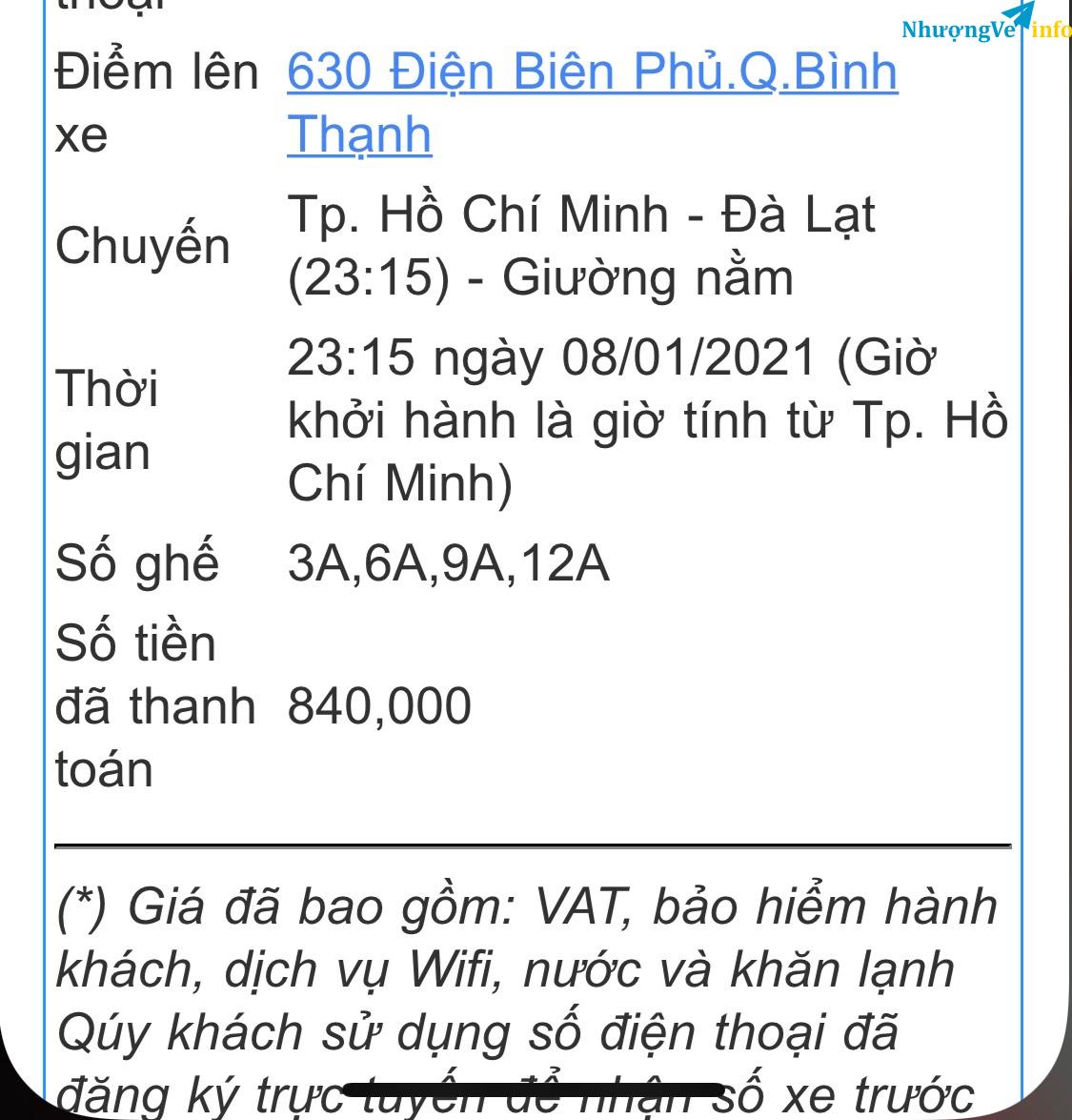 Ảnh NHƯỢNG VÉ XE THÀNH BƯỞI , SÀI GON - DA LAT