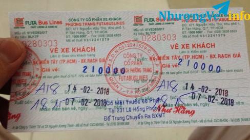 Ảnh Vé xe HCM- Kiên Giang