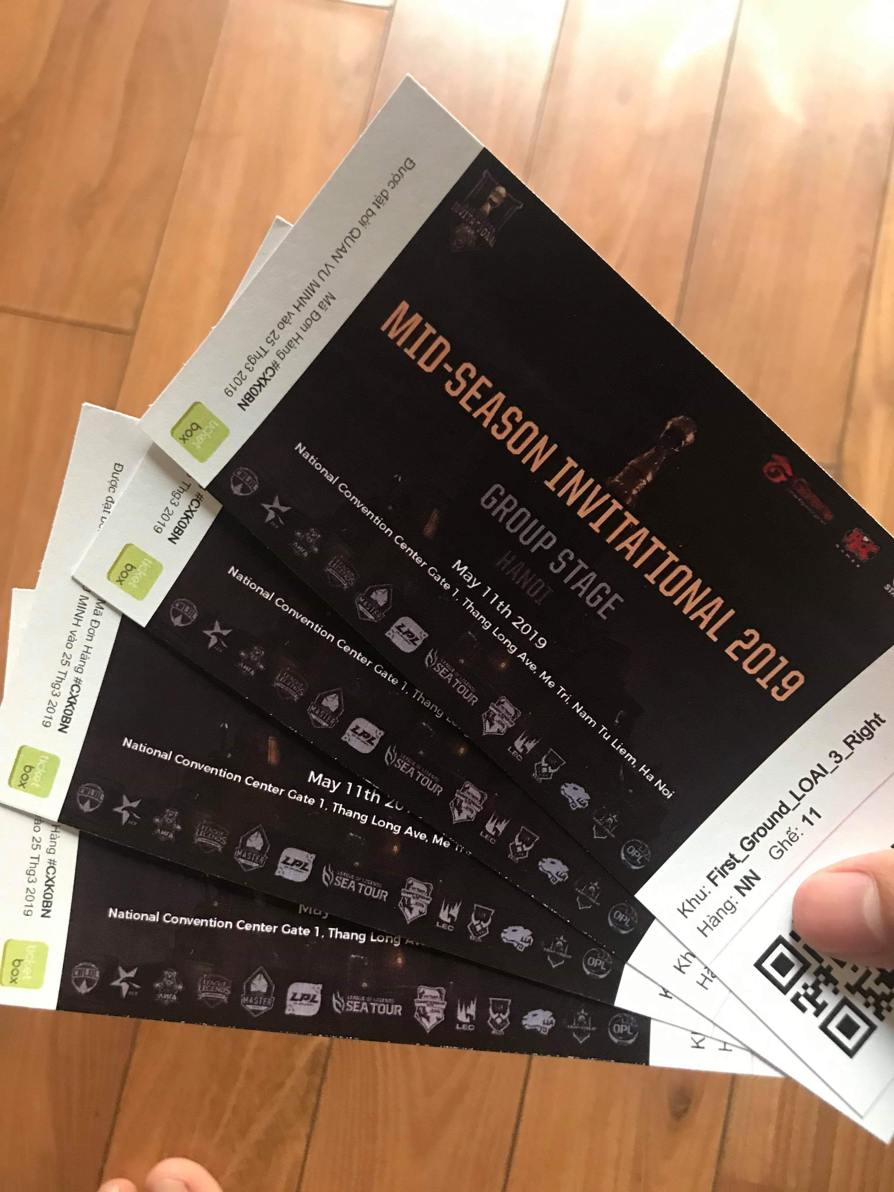 Ảnh Pass vé MSI 2019