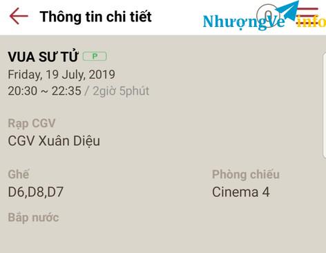 Ảnh Thanh lý 03 vé xem phim Vua Sư Tử tại CGV Xuân Diệu