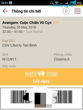 Ảnh 2 Vé Avenger CGV Tân Bình. Ngày 3/5 22h.