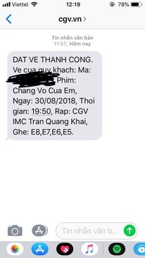 Ảnh Vé xem phim CGV Chàng Vợ Của Anh Trần Quang Khải