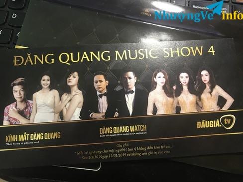 Ảnh Vé Đăng Quang music show 4 ngày 12/01/2019