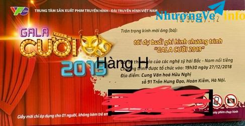 Ảnh Vé xem Gala Hài (phát mồng 2 Tết)