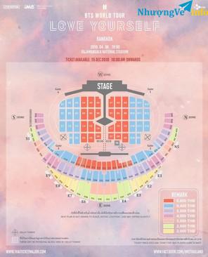 Ảnh Vé concert Love Yourself BTS World Tour in Bangkok