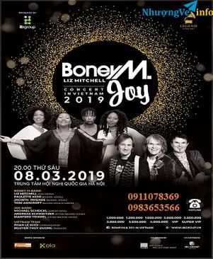 Ảnh Nhượng lại vé Boney M anh Joy ngày 8/3 tại trung tâm hội nghị quốc gia