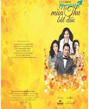 Ảnh Vé ca nhạc " Nơi mùa thu bắt đầu" Bằng Kiều; Thanh Lam; Hồng Nhung; Hà Trần ngày 9/8/2019