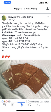 Ảnh Bán 1 cặp vé ngày 13/9 và 1 cặp vé ngày 14/9 show Truyện Ngắn, Hà Anh Tuấn