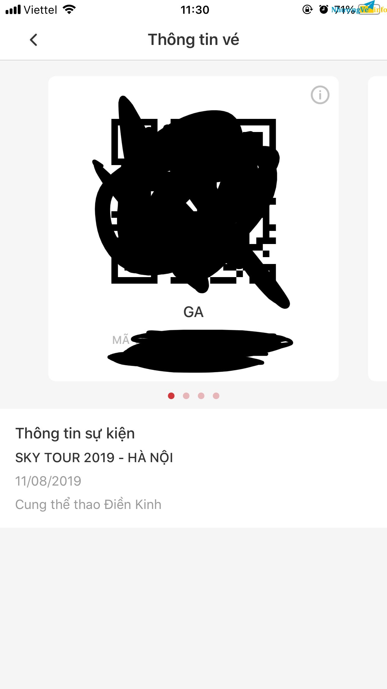 Ảnh Pass vé GA Sky Tour Sơn Tùng MTP Tại Hà Nội 11/8/2019