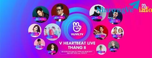 Ảnh BÁN VÉ V HEARTBEAT LIVE 30/8 – LIÊN Hệ mua vé 0938015837. A Tâm