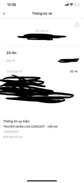 Ảnh BÁN 2 VÉ AN  CONCERT HÀ ANH TUẤN NGÀY 13/9