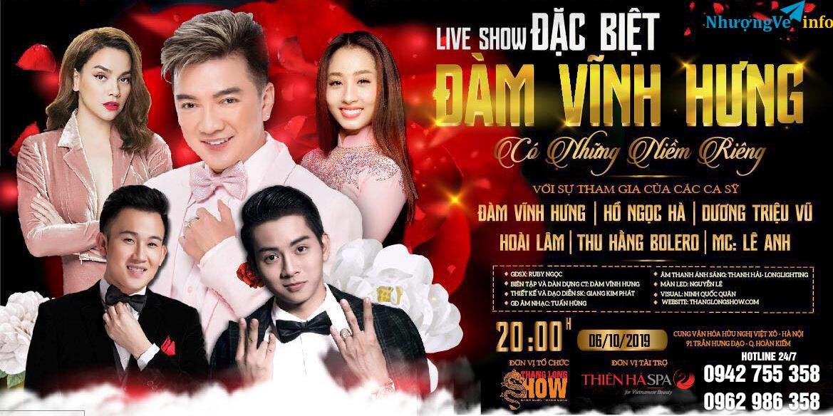 Ảnh Bán Vé Liveshow Đặc Biệt Đàm Vĩnh Hưng- Có Những Niềm Riêng- Vé Đẹp, Chính Thống Từ Ban Tổ Chức