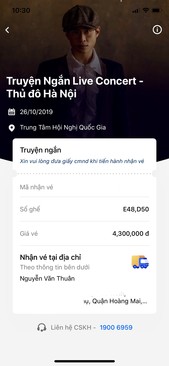 Ảnh Vé Truyện Ngắn SHOW Hà Anh Tuấn 26/10 Hà Nội