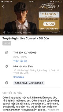 Ảnh Vé Concert Truyện Ngắn Hà Anh Tuấn