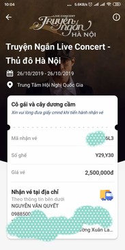 Ảnh Pass Vé Cô gái và cây dương cầm - Truyện ngắn live concert - Hà Nội 26/10/2019