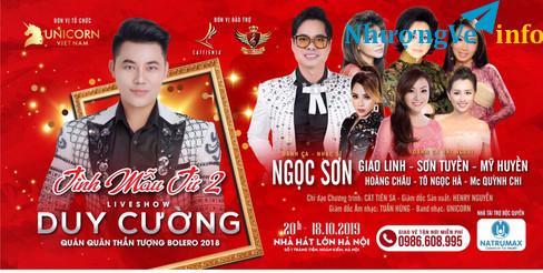 Ảnh Mình bán 3 cặp vé show Duy Cường “ Tình Mẫu Tử 2”