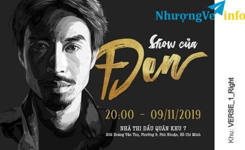 Ảnh Vé show của Đen 9/11/2019